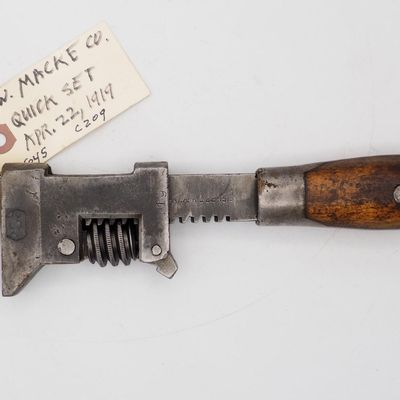 Sale Photo Thumbnail #645: 10.25''L "Quickset Wrenches F.W. Macke & Co"