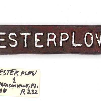 Sale Photo Thumbnail #546: 14.25''L "Hester Plow Co. 1"
