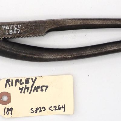 Sale Photo Thumbnail #189: "E Ripley's Patent April 7, 1857"