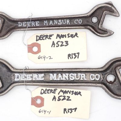 Sale Photo Thumbnail #614: (2) Deere & Mansur Co. wrenches