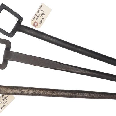 Sale Photo Thumbnail #550: (3) Forged axle box end wrenches