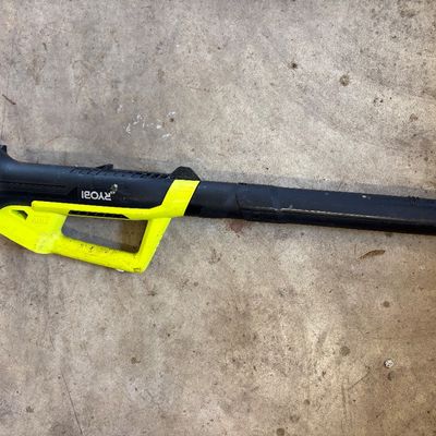 Sale Photo Thumbnail #36: Ryobi ONE+ 18V cordless leaf blower tool body, showing minor surface scuffs from use.