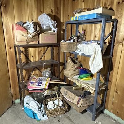 Sale Photo Thumbnail #120: 2 Metal Shelves