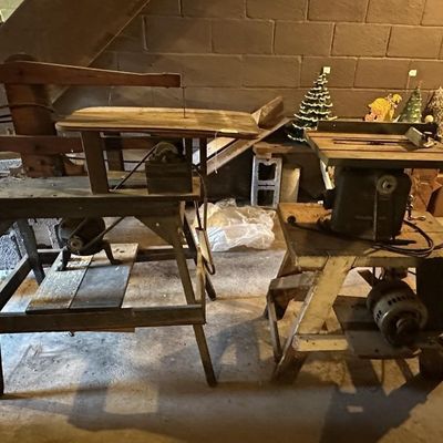 Sale Photo Thumbnail #106: Delta Scroll Saw & Table Saw