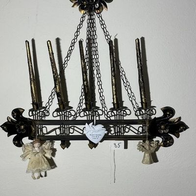 Sale Photo Thumbnail #82: Brutalist Metal 5 Candelabra Wall Sconce