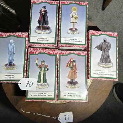 Sale Photo Thumbnail #67: 6 pc A Christmas Carol Figurine Box Lot