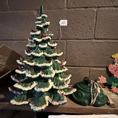 Sale Photo Thumbnail #107: Light Up Ceramic Christmas Tree 22in