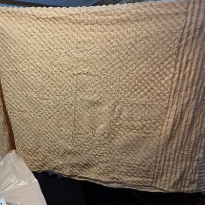 Sale Photo Thumbnail #56: Vintage Chenille Bedspread Throw Light Pink