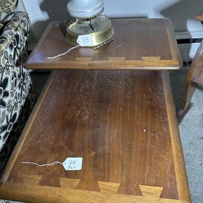 Sale Photo Thumbnail #71: Pair Lane Acclaim 2-Tier Step End Tables