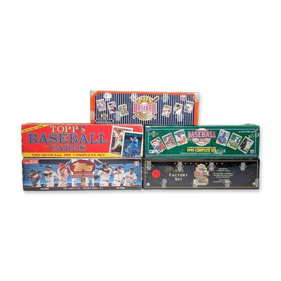 Sale Photo Thumbnail #470: 5pc Topps and Upper Deck Baseball Complete Sets
