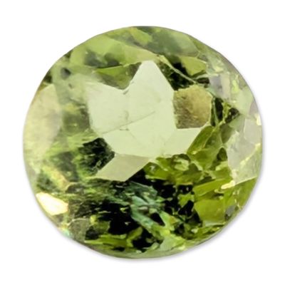 Sale Photo Thumbnail #649: Round Brilliant Cut Green Peridot Gemstone