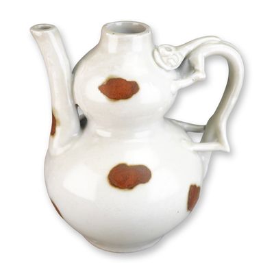 Sale Photo Thumbnail #143: Chinese Qingbai Spotted Double Gourd Ewer