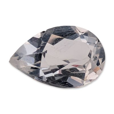 Sale Photo Thumbnail #440: Pear-Shaped Brilliant Cut White Topaz Loose Gemstone