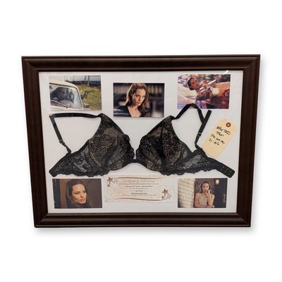 Sale Photo Thumbnail #212: Angelina Jolie Wanted Worn Black Lace Bra Fox Screen & Still Shots Wanted w/ COA