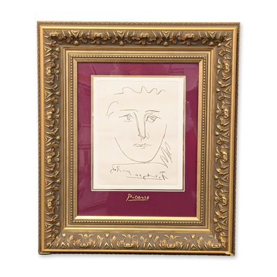 Sale Photo Thumbnail #594: After Pablo Picasso (Spanish, 1881-1973) Etching on Wove Paper, L'Age du Soleil with COA