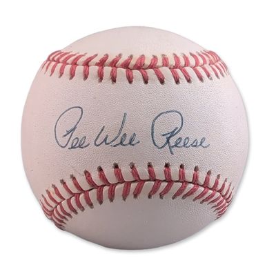 Sale Photo Thumbnail #462: Pee Wee Reese Autographed Official National League Rawlings Baseball