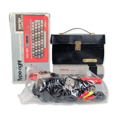 Sale Photo Thumbnail #489: 22pc Nintendo Entertainment System Console with Accessories and VTech Type-right Tutor