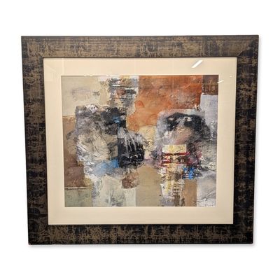 Sale Photo Thumbnail #343: Signed Abstract Mixed Media on Paper Artwork