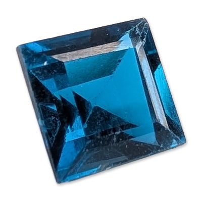Sale Photo Thumbnail #445: Square Step Cut London Blue Topaz
