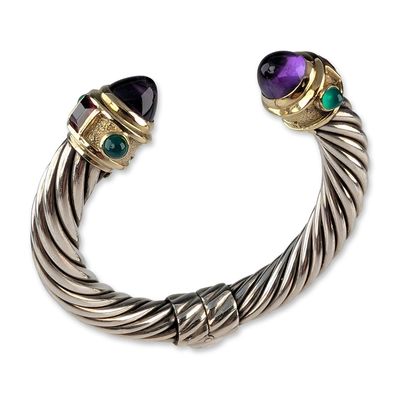 Sale Photo Thumbnail #386: David Yurman 14K Gold and Sterling Silver Renaissance Cuff Bracelet