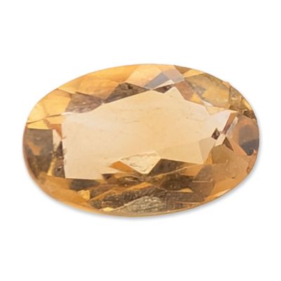 Sale Photo Thumbnail #425: Oval Faceted Golden Yellow Loose Citrine Gemstone
