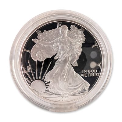 Sale Photo Thumbnail #491: 2003-W US Silver American Eagle One Dollar Proof Coin