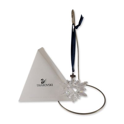 Sale Photo Thumbnail #515: Swarovski Crystal 1998 Christmas Ornament Snowflake Figurine