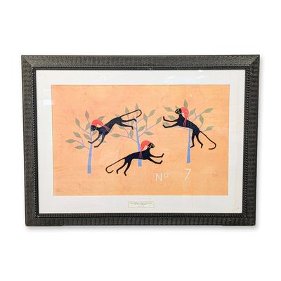 Sale Photo Thumbnail #114: Disney Animal Kingdom Lodge Monkey Leaps Fante Proverb Print on Paper