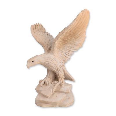 Sale Photo Thumbnail #592: A.G. Giannelli Alabaster Composite Eagle Sculpture