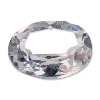 Sale Photo Thumbnail #437: Loose Oval Faceted White Topaz Gemstone
