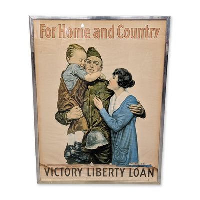 Sale Photo Thumbnail #106: Alfred Everitt Orr (American 1886-1927) WWI Victory Liberty Loan Lithograph Poster