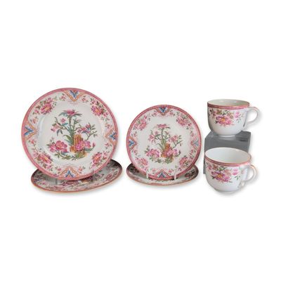Sale Photo Thumbnail #304: 6pc Wedgwood England Chinoiserie Style Porcelain Tea Service
