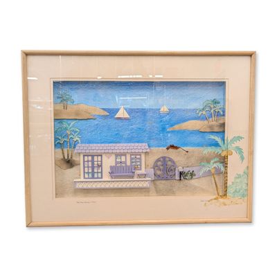 Sale Photo Thumbnail #604: Dekel-Hubay One Mans Paradise 3D Mixed Media Construction