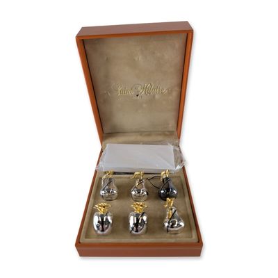 Saint Hilaire Paris Silver-Plated and Gold Tone Fruit Place Card Holders