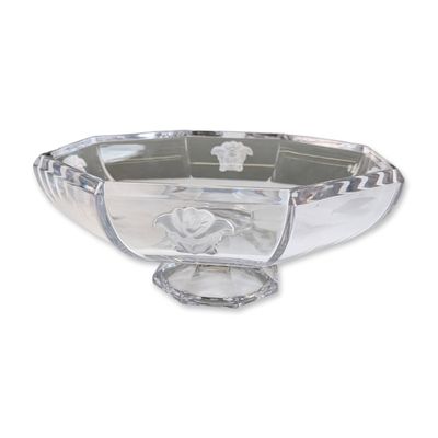 Rosenthal Versace Medusa Crystal Pedestal Bowl