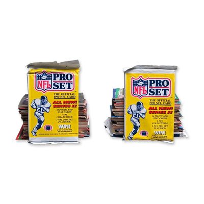 Sale Photo Thumbnail #229: Over 75pc 1990 Pro Set Series II NFL Football Trading Card Collection