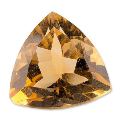 Sale Photo Thumbnail #422: Loose Trillion Cut Yellow Citrine Gemstone