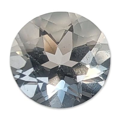 Sale Photo Thumbnail #186: Round Modified Brilliant Cut Pale Blue Aquamarine Gemstone