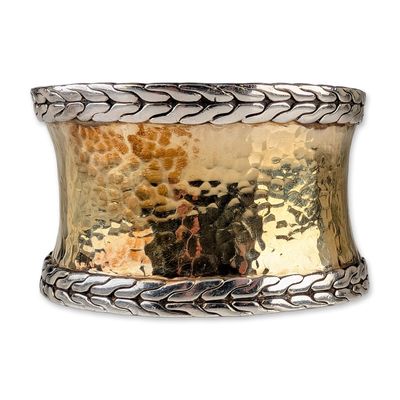 Sale Photo Thumbnail #618: John Hardy Two Tone 22K Gold and Sterling Silver Classic Chain Cuff Bracelet