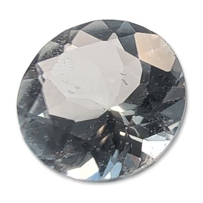 Sale Photo Thumbnail #189: Round Brilliant Cut Faceted Aquamarine Gemstone