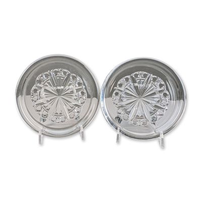 Sale Photo Thumbnail #536: Pair of Baccarat Rosace Crystal Wine Coasters