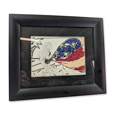 Sale Photo Thumbnail #121: Romero Britto (Brazilian, b. 1963) Pop Mixed Media on Paper, Saxophonist, Signed