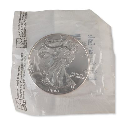 Sale Photo Thumbnail #493: 2000 US American Eagle Silver One Dollar Bullion Coin, Uncirculated