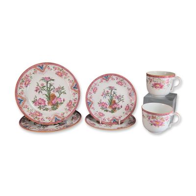 Sale Photo Thumbnail #559: 6pc Wedgwood England Chinoiserie Style Porcelain Tea Service