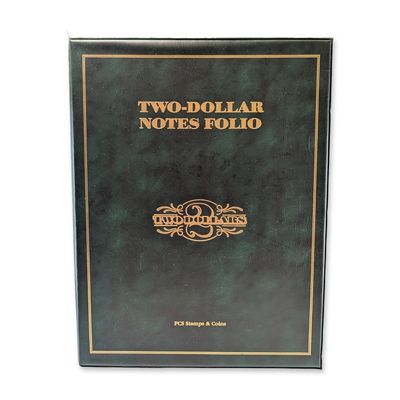 Sale Photo Thumbnail #701: PCS Stamps & Coins US Two-Dollar Notes Folio