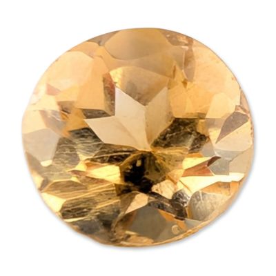 Sale Photo Thumbnail #416: Loose Round Brilliant Cut Citrine Gemstone