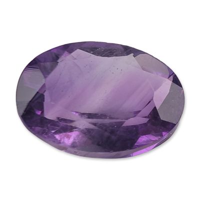 Sale Photo Thumbnail #179: Oval Faceted Purple Amethyst Gemstone