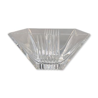 Tiffany and Co Crystal Metropolis Square Bowl