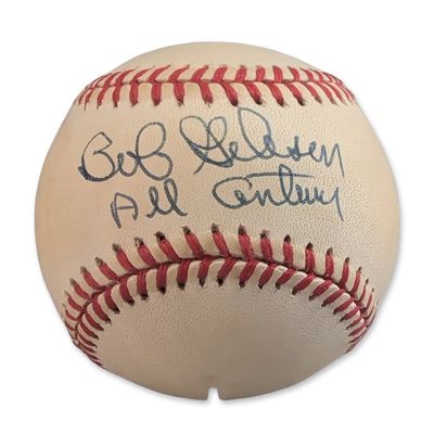 Sale Photo Thumbnail #464: Bob Gibson Autographed Official National League Baseball w/ COA