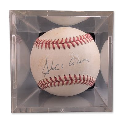 Sale Photo Thumbnail #465: Hank Aaron Signed Official Major League Baseball